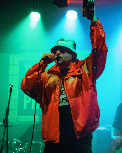 Musical performer on stage