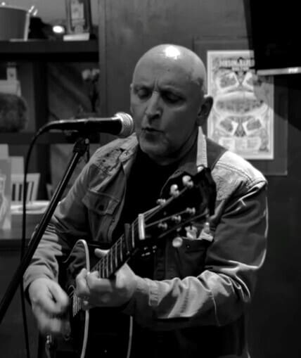 Musical performer on stage